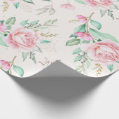 Floral patroon cadeaupapier (Hoek)