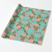 Floral patroon cadeaupapier (Uitgerold)
