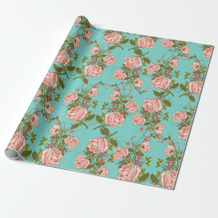 Floral patroon cadeaupapier