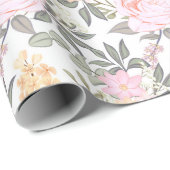  Floral patroon Cadeaupapier (Rol Hoek)