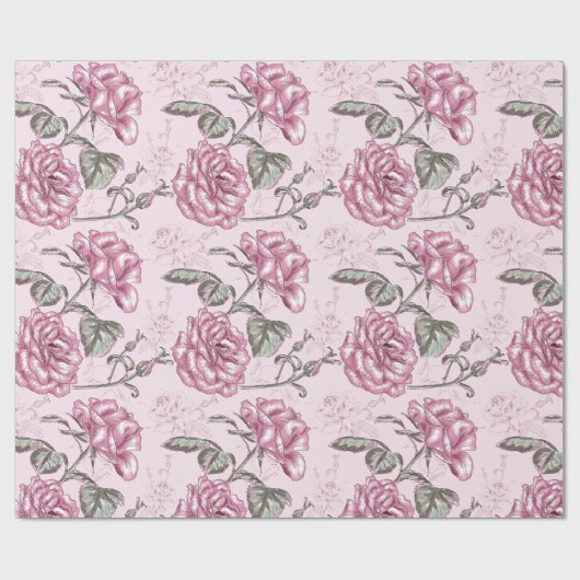  Floral patroon Cadeaupapier (Vlak)