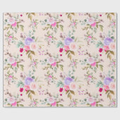 Floral patroon cadeaupapier (Vlak)