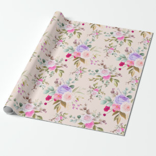 Floral patroon cadeaupapier
