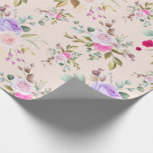 Floral patroon cadeaupapier (Hoek)