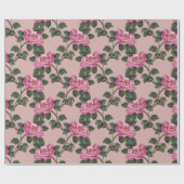 Floral patroon cadeaupapier (Vlak)