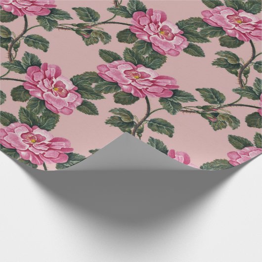 Floral patroon cadeaupapier (Hoek)