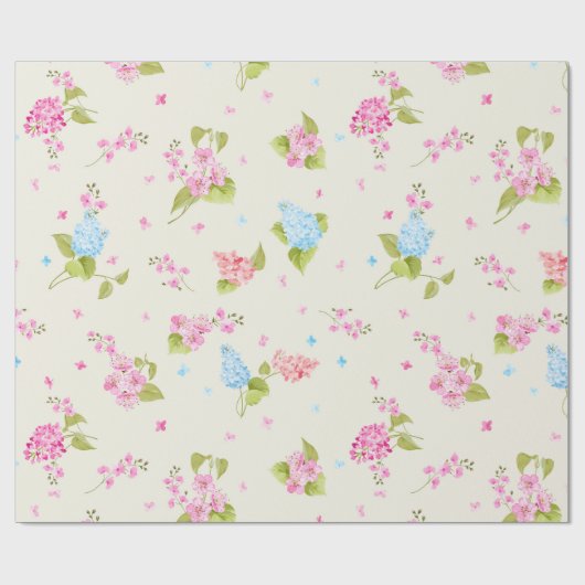  Floral patroon Cadeaupapier (Vlak)