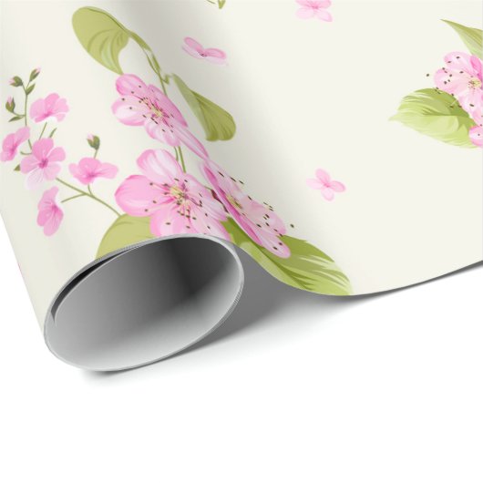 Floral patroon Cadeaupapier (Rol Hoek)