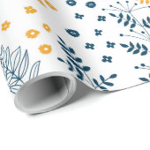 Floral patroon cadeaupapier (Rol Hoek)