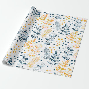 Floral patroon cadeaupapier