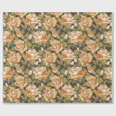 Floral patroon cadeaupapier (Vlak)
