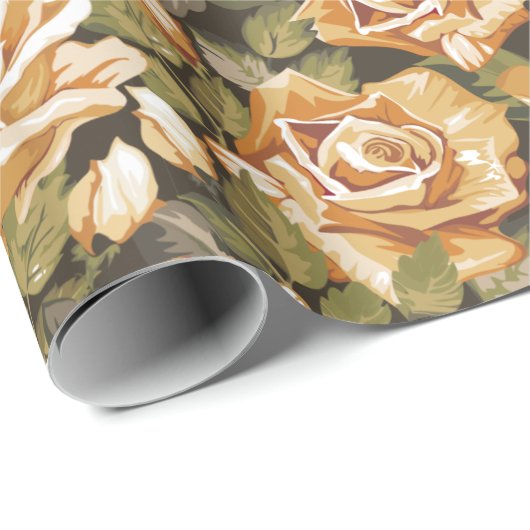 Floral patroon cadeaupapier (Rol Hoek)