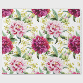 Floral patroon cadeaupapier (Vlak)