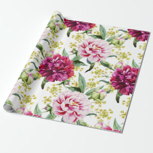 Floral patroon cadeaupapier