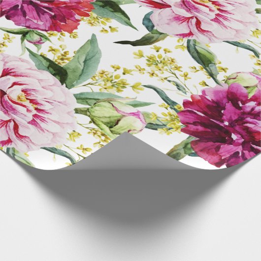 Floral patroon cadeaupapier (Hoek)
