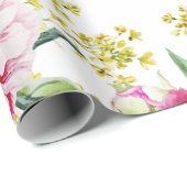 Floral patroon cadeaupapier (Rol Hoek)