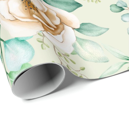 Floral patroon cadeaupapier (Rol Hoek)
