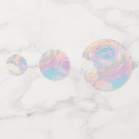 Floral patroon confetti (Achterkanten)