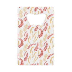 Floral patroon creditkaart flessenopener