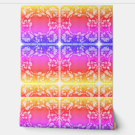 Floral Patroon Decor Getextureerde Vinyl Behang