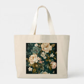  FLORAL PATROON DESIGN GROTE CANVAS TAS (Achterkant)