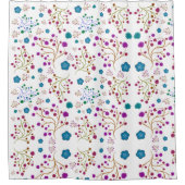 Floral patroon douchegordijn (Voorkant)