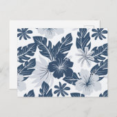 Floral patroon feestdagenkaart (Voorkant / Achterkant)