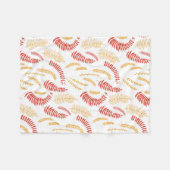 Floral patroon fleece deken (Voorkant (Horizontaal))