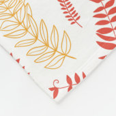 Floral patroon fleece deken (Hoek)