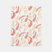 Floral patroon fleece deken (Voorkant)