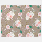 Floral patroon fleece deken (Voorkant (Horizontaal))