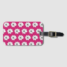 Floral patroon Fuscia roze