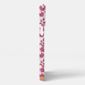 Floral patroon grote bloesem met gepersonaliseerde iPhone hoesje (Rechterkant)