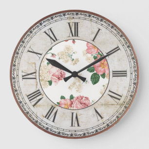Floral patroon grote klok