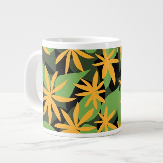 Floral patroon grote koffiekop (Links)