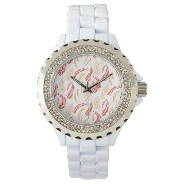Floral patroon horloge (Voorkant)