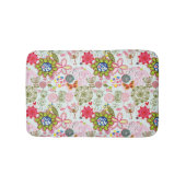 Floral patroon in retro-stijl 2 badmat (Voorkant)