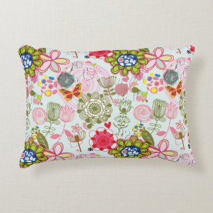 Floral patroon in retro-stijl 2 decoratief kussen