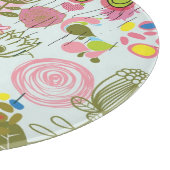 Floral patroon in retro-stijl 2 snijplank (Hoek)