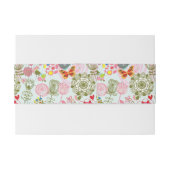 Floral patroon in retro-stijl 2 uitnodigingen wikkel (Achterkant Voorbeeld)