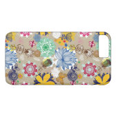 Floral patroon in retro-stijl 3 Case-Mate iPhone case (Achterkant (Horizontaal))