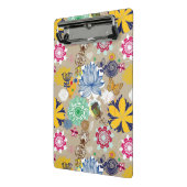 Floral patroon in retro-stijl 3 mini klembord (Angled2)