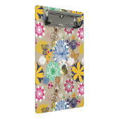 Floral patroon in retro-stijl 3 mini klembord (Schuin)