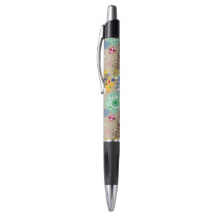Floral patroon in retro-stijl 3 pen