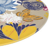 Floral patroon in retro-stijl 3 snijplank (Hoek)