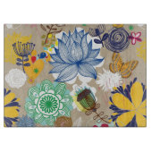 Floral patroon in retro-stijl 3 snijplank (Voorkant)