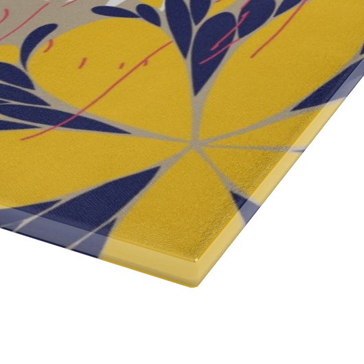 Floral patroon in retro-stijl 3 snijplank (Hoek)