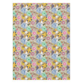 Floral patroon in retro-stijl 3 tafelkleed (Voorkant)