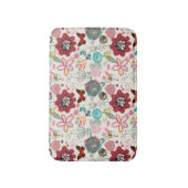 Floral patroon in retro-stijl 5 badmat (Voorkant Verticaal)