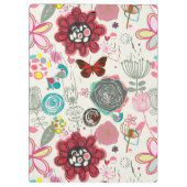 Floral patroon in retro-stijl 5 klembord (Achterkant)